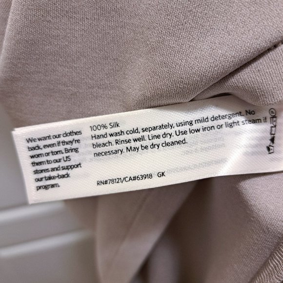 Eileen Fisher Stretch Silk Jersey Funnel Neck Tunic Size 2X - Picture 9 of 9